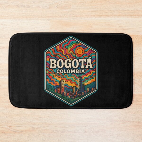 Item preview, Bogotá Colombia Colorful Trippy Art Travel designed and sold by TomFrontierArt.