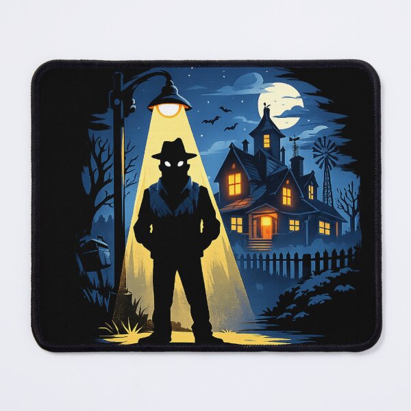 Item preview, Creepy Neighbor Under Streetlight – Mystery Horror designed and sold by UnicornDreamers.