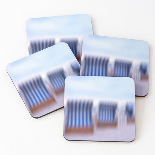 Item preview, The calm before the storm - empty beach chairs on the Darß peninsula designed and sold by Alex Barth.