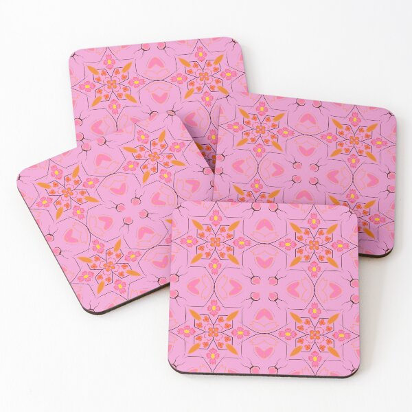 Item preview, Pink Orange Cherry Blossom Sakura Spring Abstract Mandala designed and sold by PonyShow-Studio.