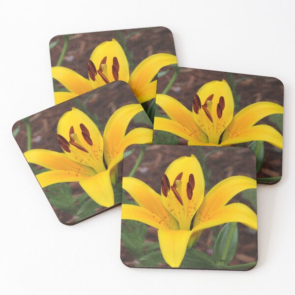 Item preview, Yellow Diamond Lily with Textured Background designed and sold by BostonArcImage.
