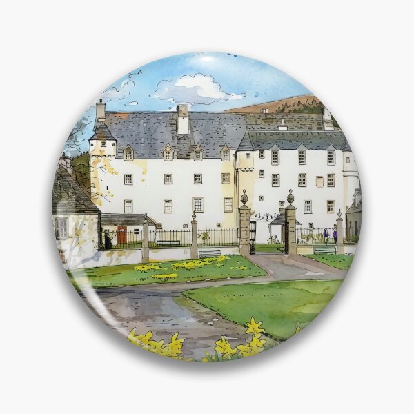 Item preview, Watercolour illustration of Traquair House, Scottish Borders designed and sold by davidelder.