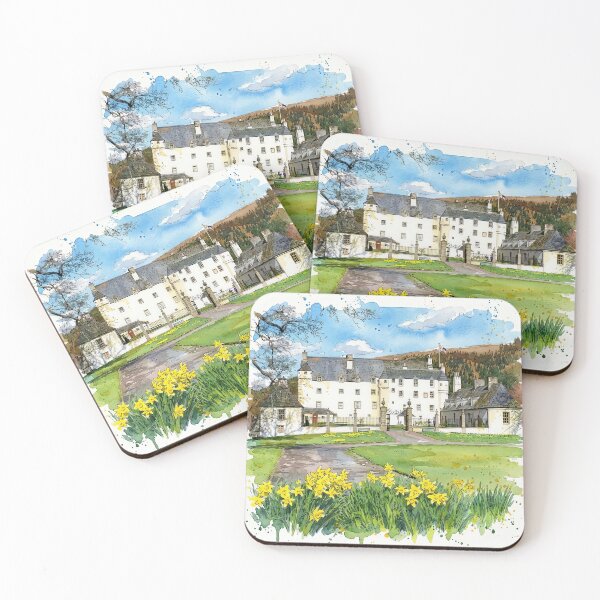 Item preview, Watercolour illustration of Traquair House, Scottish Borders designed and sold by davidelder.