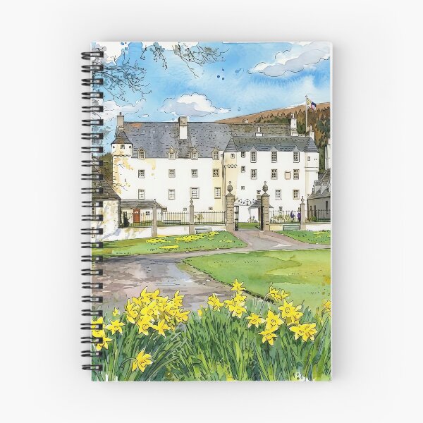 Item preview, Watercolour illustration of Traquair House, Scottish Borders designed and sold by davidelder.
