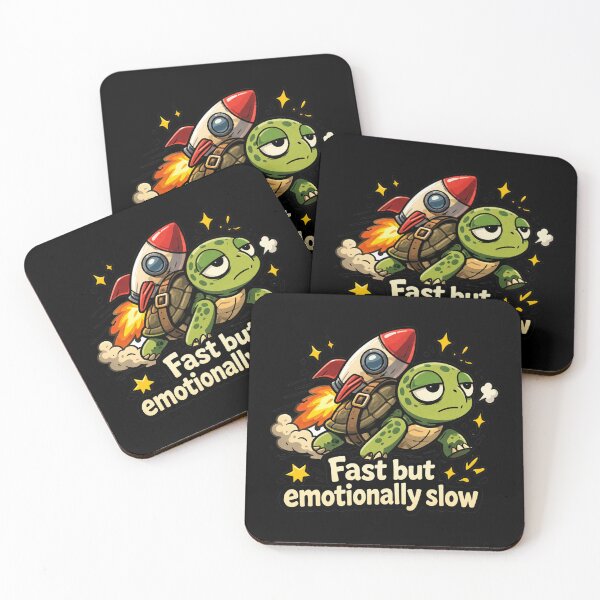 Item preview, Fast but Emotionally Slow Turtle Meme designed and sold by MonkiFlipp.