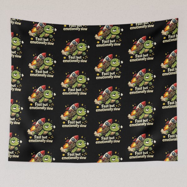 Item preview, Fast but Emotionally Slow Turtle Meme designed and sold by MonkiFlipp.