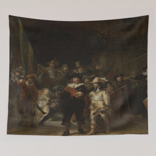 Item preview, The Night Watch by Rembrandt designed and sold by DONTSPACEAWAY.