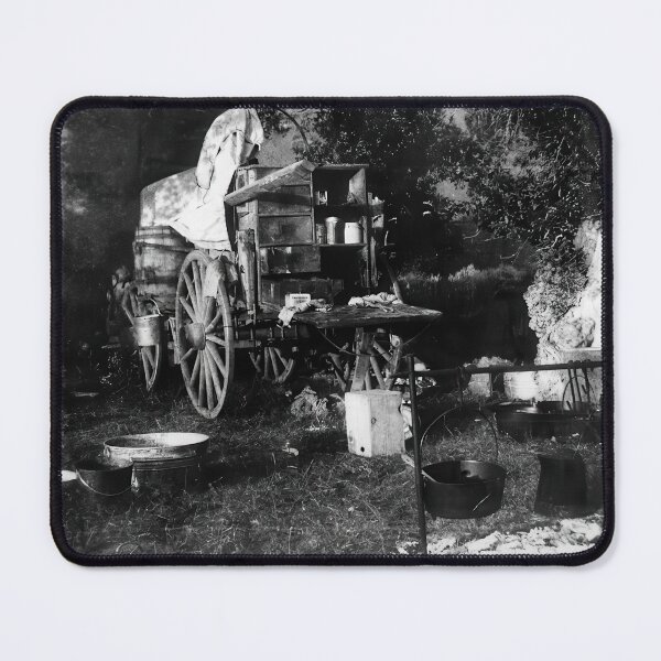 Item preview, Chuck Wagon Camp Elkhead Creek 1907 Vintage Photograph designed and sold by TheSoulOfArt.