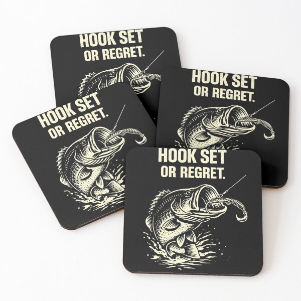 Item preview, Hook Set Or Regret Shirt – Bass Fishing Tee, Largemouth Angler Design, Fishing Motivation Graphic, Fisherman Gift designed and sold by WildWonderfulWear.