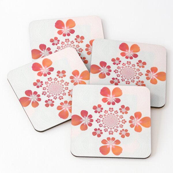 Item preview, Warm Floral Mandala – Orange Red Petal Design designed and sold by SilentBloomLab.