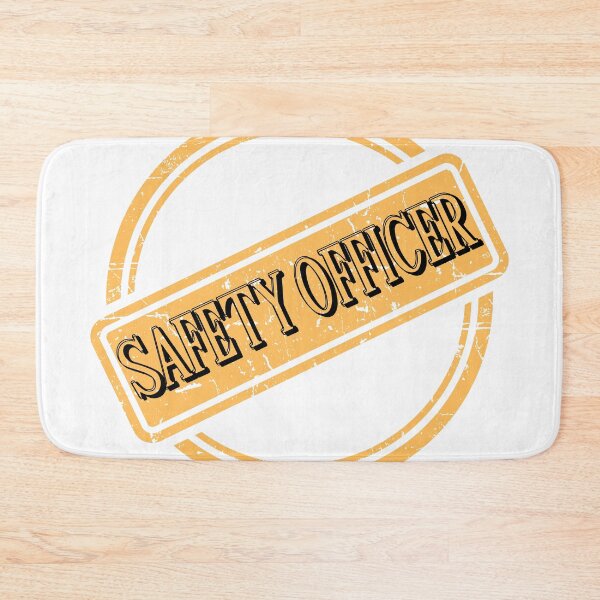 Item preview, Safety Officer Stamp Vintage Grunge Badge Design designed and sold by PeteLawliiet.