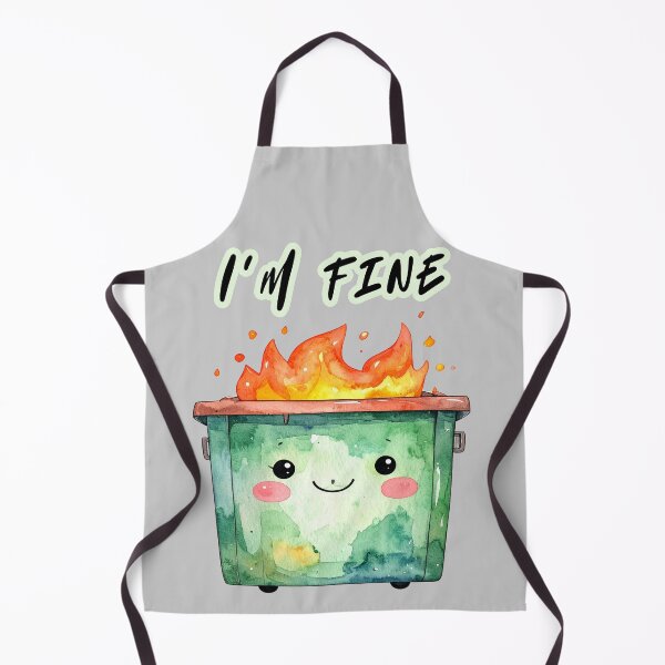 Item preview, Trash can on fire, I'm fine designed and sold by LiskoDesign.