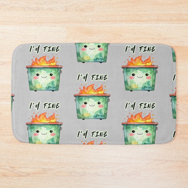 Item preview, Trash can on fire, I'm fine designed and sold by LiskoDesign.