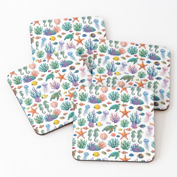 Item preview,  Sea Life  Pattern - Coral Reef Underwater World Design  designed and sold by VibranPalette.
