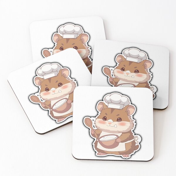 Item preview, Cute Chef Hamster Sticker – Kawaii Cooking Hamster Baking Aesthetic Food Lover designed and sold by pn_terest.