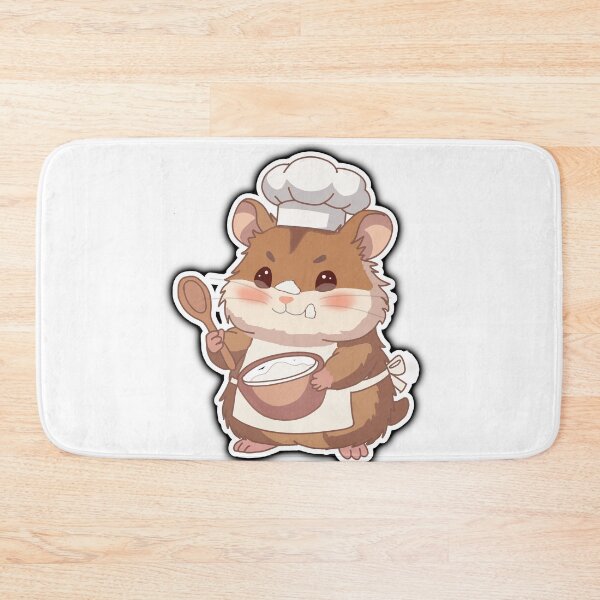 Item preview, Cute Chef Hamster Sticker – Kawaii Cooking Hamster Baking Aesthetic Food Lover designed and sold by pn_terest.