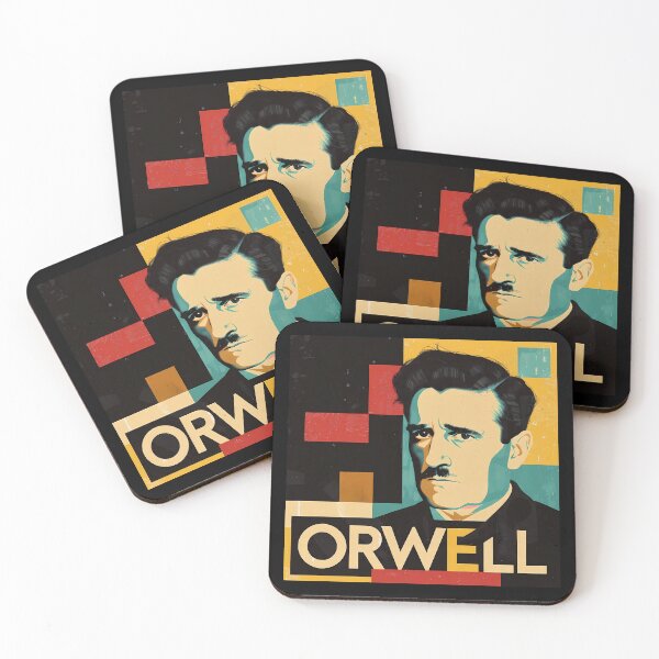 Item preview, George Orwell - Dystopian Pop Art Portrait designed and sold by OzzFrequency.