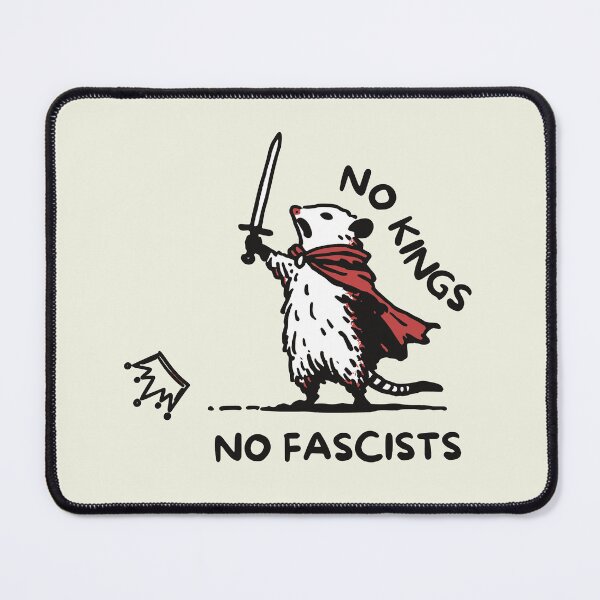 Item preview, No Kings No Fascists: Funny Opossum Meme Anti Trump Protest designed and sold by Saitokuu7Art.