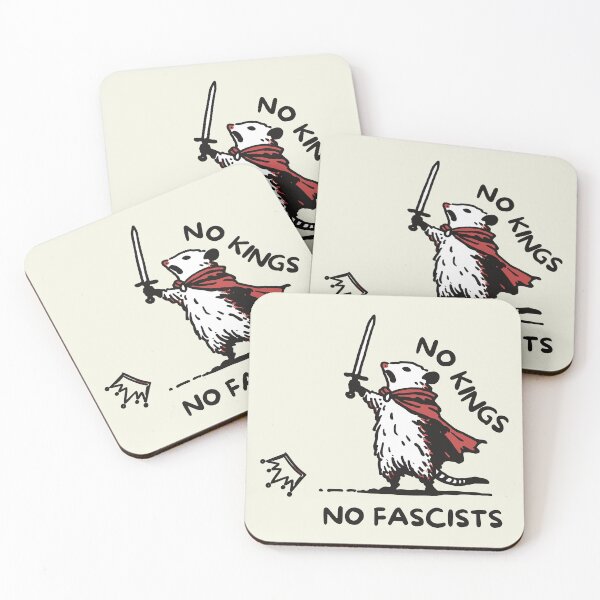 Item preview, No Kings No Fascists: Funny Opossum Meme Anti Trump Protest designed and sold by Saitokuu7Art.