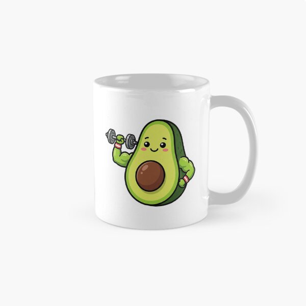 Item preview,  Avocado Lifting Weights Cute Die Cut Sticker Fitness Food Humor Gift designed and sold by Bmd4Fitness.