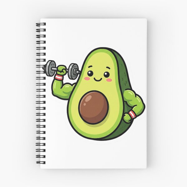 Item preview,  Avocado Lifting Weights Cute Die Cut Sticker Fitness Food Humor Gift designed and sold by Bmd4Fitness.