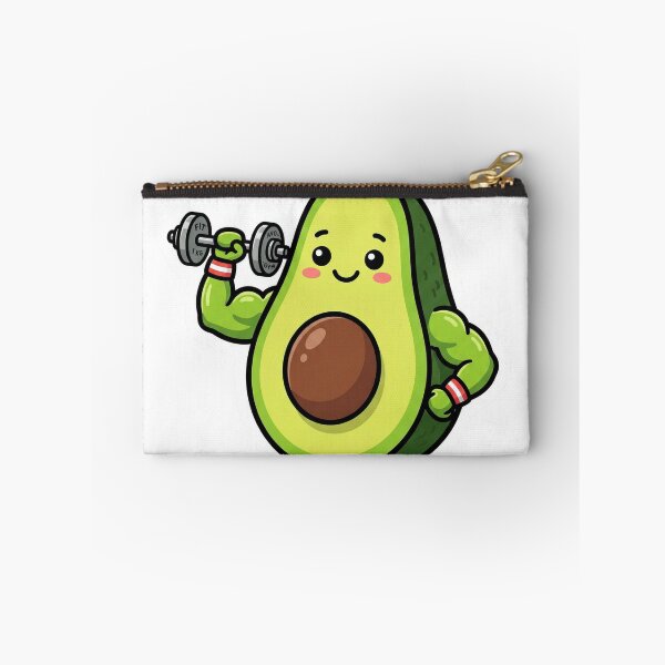 Item preview,  Avocado Lifting Weights Cute Die Cut Sticker Fitness Food Humor Gift designed and sold by Bmd4Fitness.