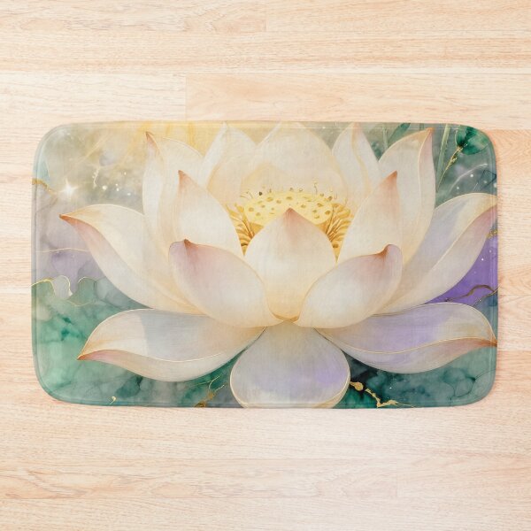 Artikelvorschau, Göttliche Lotusblume und violette Rosen in der Morgensonne entworfen und verkauft von Lightworker11.