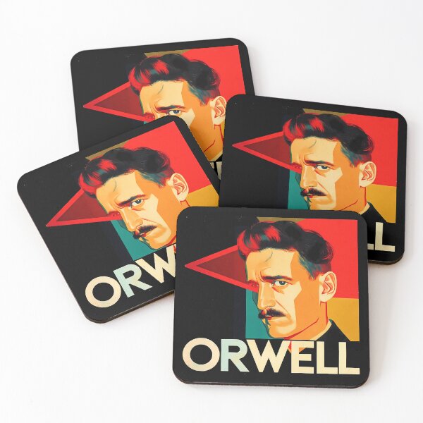 Item preview, George Orwell - Dystopian Pop Art Portrait designed and sold by OzzFrequency.