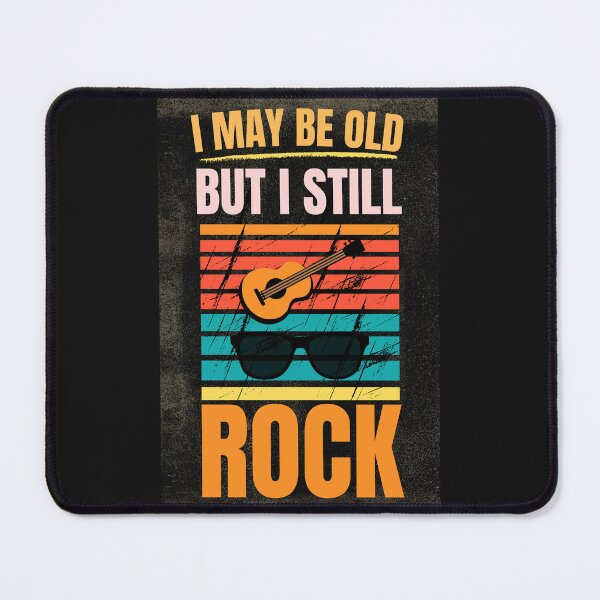 Item preview, I May Be Old But I Still Rock | Vintage Rock Music Lover Design designed and sold by Joyful-Pixel.