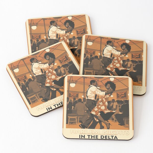 Item preview,  Harlem Nights In The Delta Vintage Jazz Dance Couple Black Art Retro Swing Dancing African American Gift designed and sold by nancysdaughter.