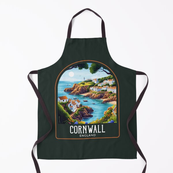 Item preview, Cornwall Vintage Travel Illustration designed and sold by HomeLivingCo.