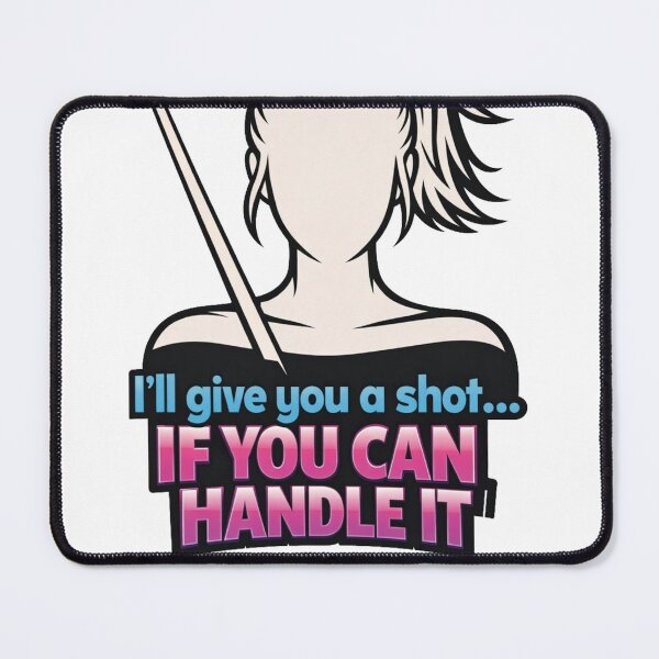 Item preview, woman pool player, if you can handle it  designed and sold by Crazyhuskychick.