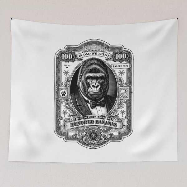Item preview, Funny Dad Gorilla Banknote Father's Day Big Ape Bananas designed and sold by GrandeDuc.