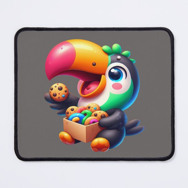 Item preview, Cute Cereal Cookie Toucan and Froot Loops Box designed and sold by Art-Arcade6.