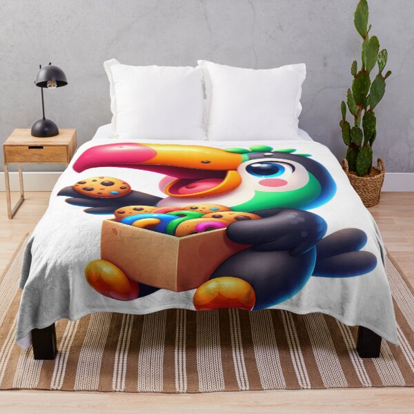 Item preview, Cute Cereal Cookie Toucan and Froot Loops Box designed and sold by Art-Arcade6.