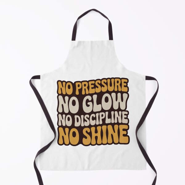 Item preview, No Pressure No Glow Retro Motivational Typography designed and sold by Musabinho.
