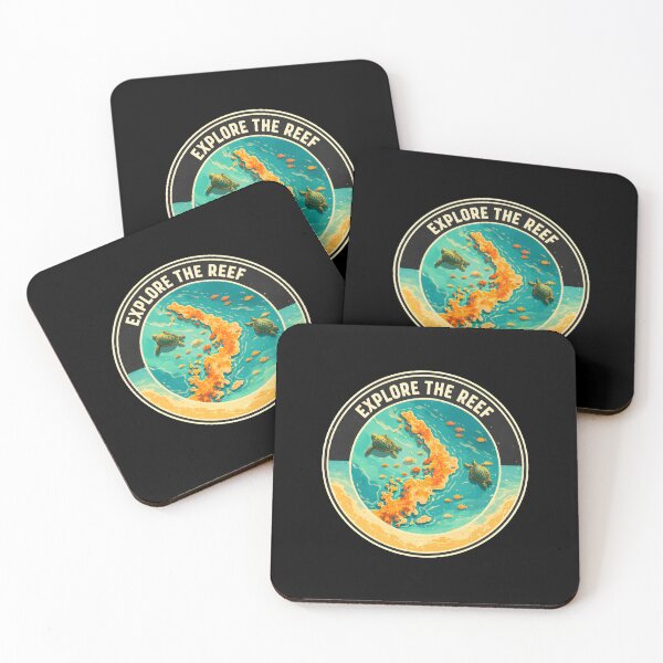 Item preview, Explore the Reef – Great Barrier Reef Australia Scuba Diving Art designed and sold by Axivra.