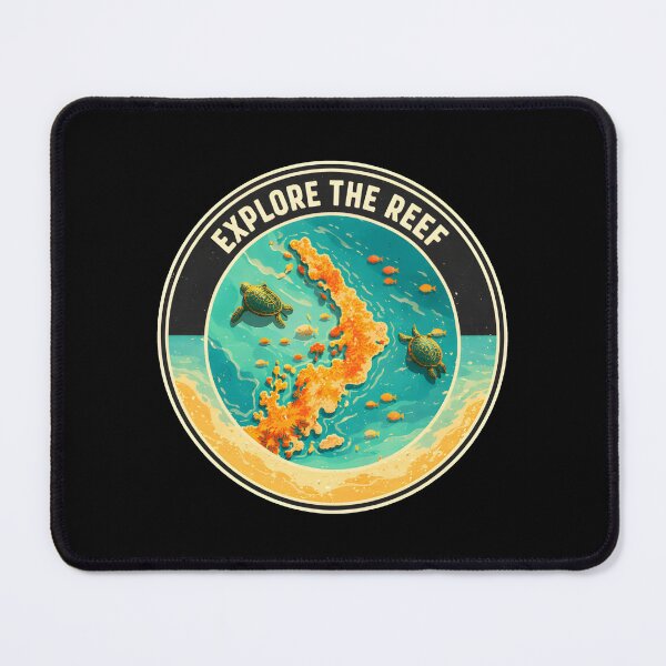 Item preview, Explore the Reef – Great Barrier Reef Australia Scuba Diving Art designed and sold by Axivra.