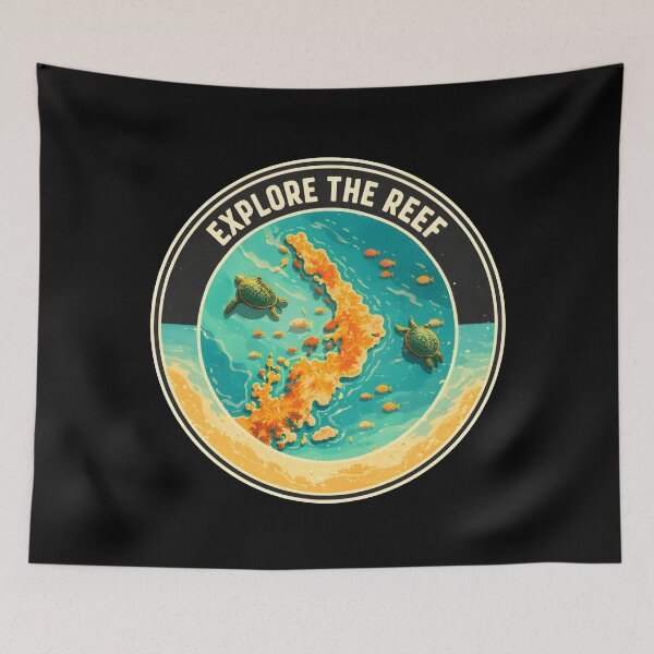 Item preview, Explore the Reef – Great Barrier Reef Australia Scuba Diving Art designed and sold by Axivra.
