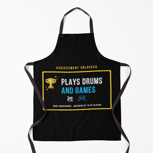 Item preview, Achievement Unlocked: Drummer Gamer – Plays Drums and Games designed and sold by RhythmRespawn.