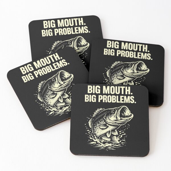 Item preview, Big Mouth Big Problems Shirt – Largemouth Bass Fishing Tee, Funny Fishing Design, Bass Angler Gift, Fishing Graphic designed and sold by WildWonderfulWear.