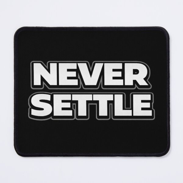 Item preview, Never Settle Motivation Shirt designed and sold by Papier Atelier Art.