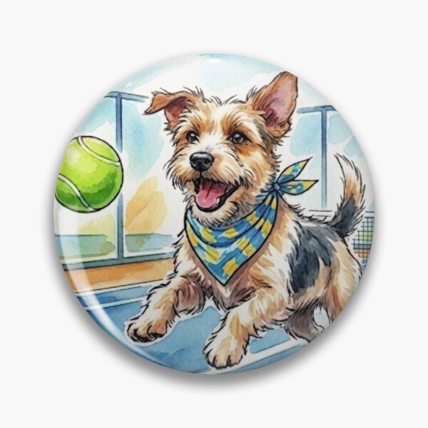 Artikelvorschau, Play Hard Play Paw-del – Niedlicher Hund spielt Padel-Tennis (Kunst) entworfen und verkauft von ticzla95.