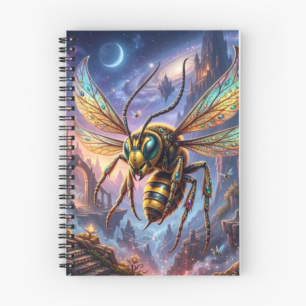 Item preview, Giant Fantasy Bee - Jeweled Wings Art designed and sold by Lucid Dream Pixel.