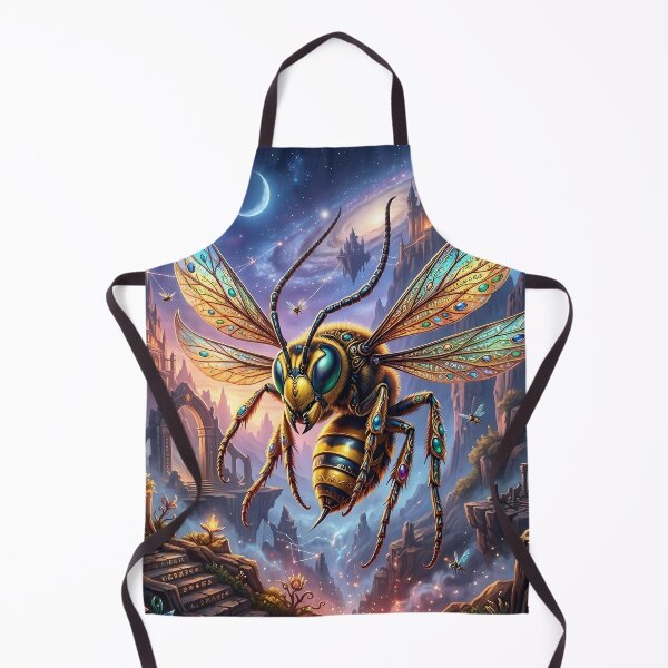 Item preview, Giant Fantasy Bee - Jeweled Wings Art designed and sold by Lucid Dream Pixel.
