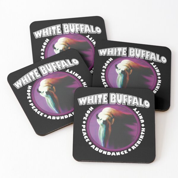 Item preview, White Buffalo Spirit – Hope, Peace, Abundance & Unity Design designed and sold by White Buffalo Art.