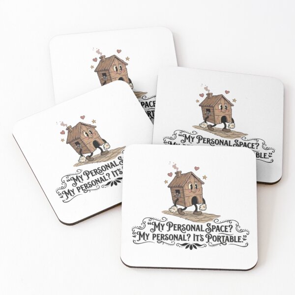 Item preview, Portable Personal Space - Retro Cartoon Introvert Quote designed and sold by PoomDesign.