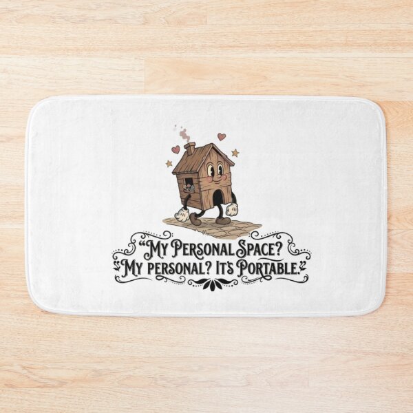 Item preview, Portable Personal Space - Retro Cartoon Introvert Quote designed and sold by PoomDesign.