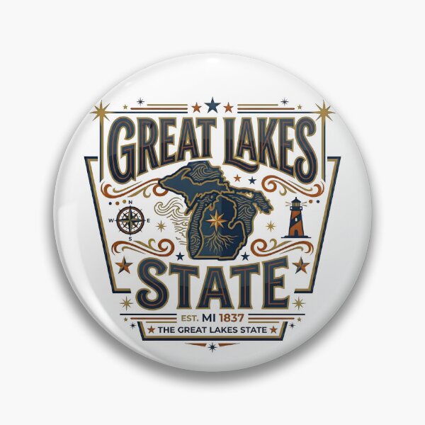 Item preview, Michigan lakes, usa travel, lake superior, lake michigan, lake huron, lake erie designed and sold by TrueArtVibes.