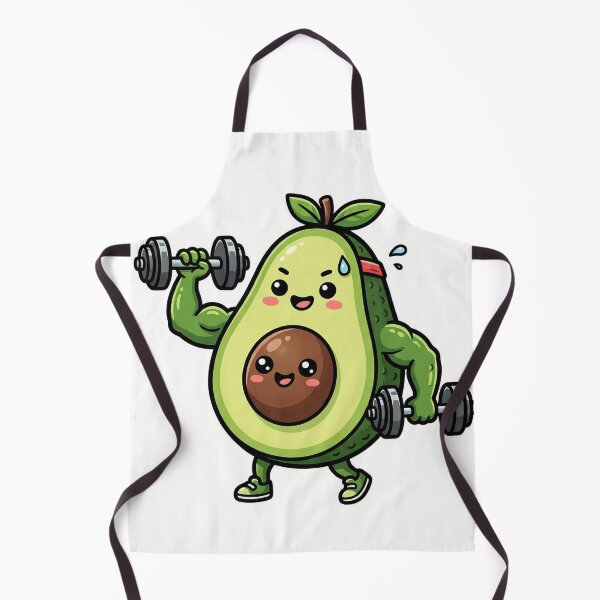 Item preview, Avocado Lifting Weights Cute Die Cut Sticker Fitness Food Humor Gift designed and sold by Bmd4Fitness.